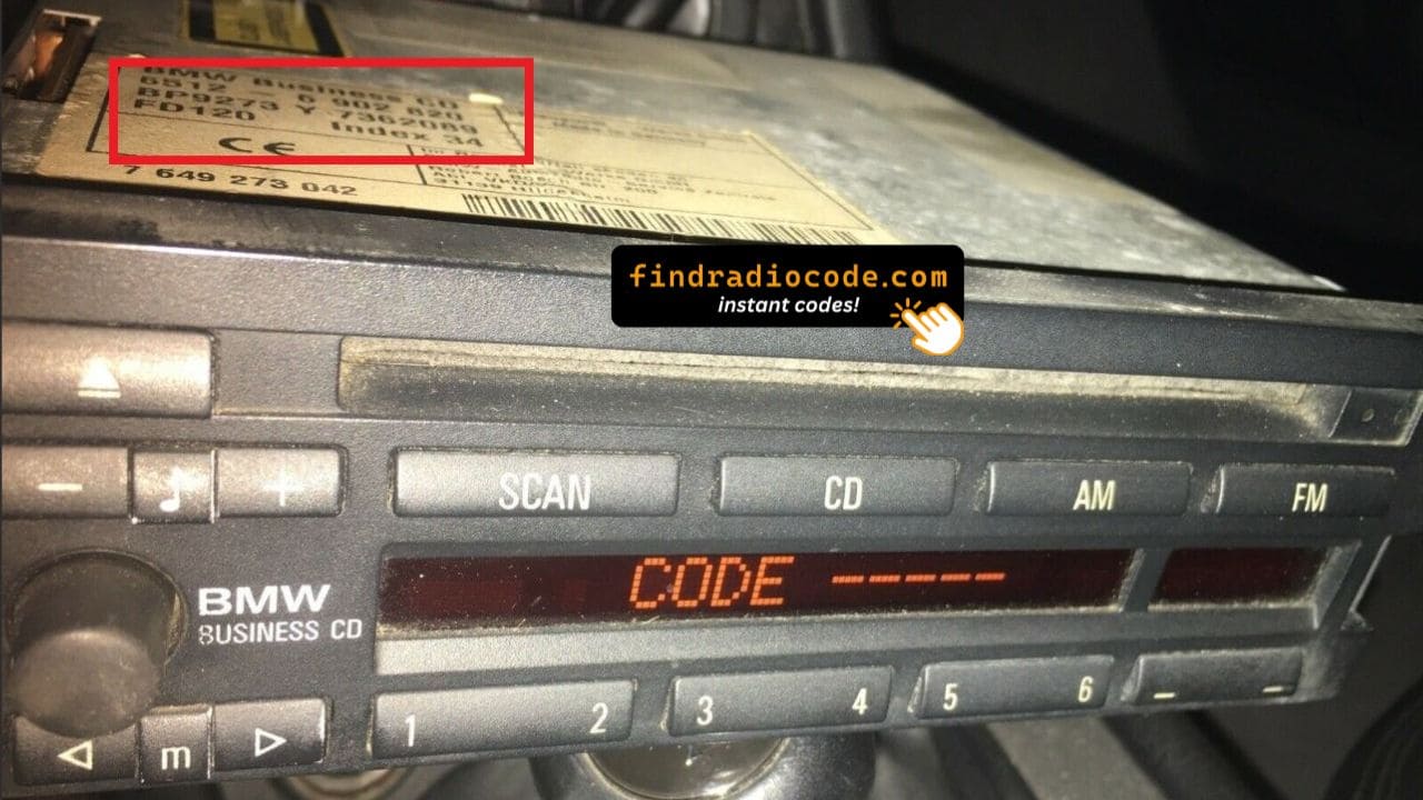BMW CD43 BP9273 serial number